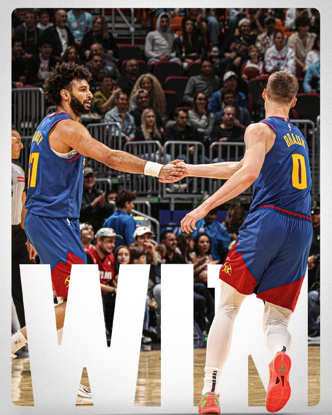 关于掘金逆转热火，武切维奇带队取胜的信息